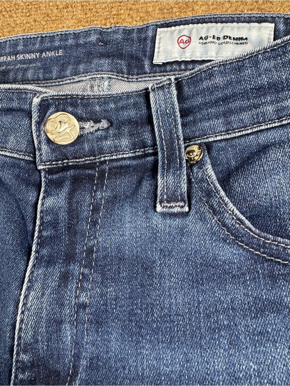 AG The Farrah Skinny Ankle High Rise Jeans 25 Regular - Picture 14 of 16